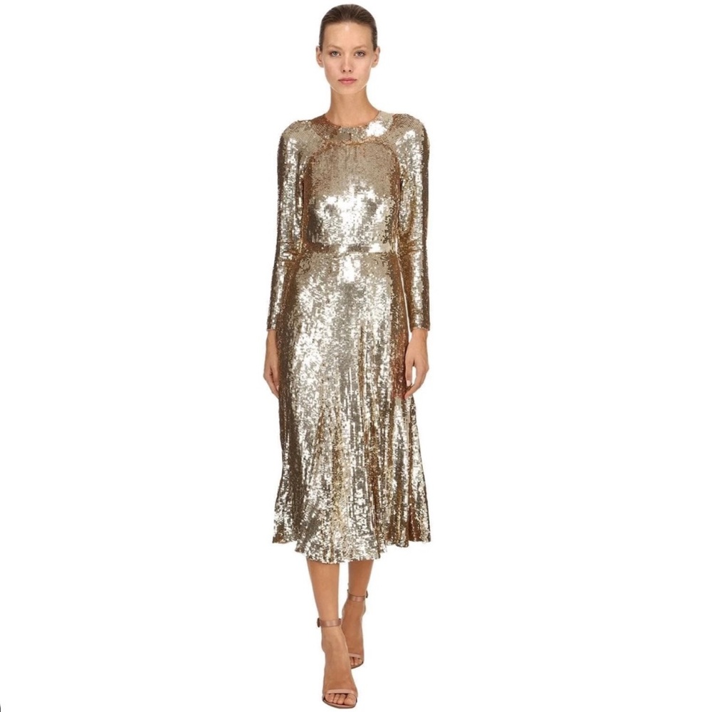 Temperley London sequin midi dress